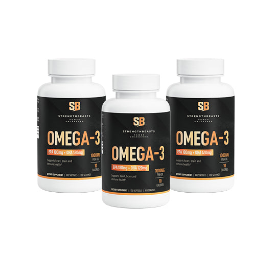Omega-3 EPA 180mg + DHA 120mg StrengthBeasts