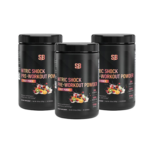 Nitric Shock Pre-Workout Powder (Fruit Punch) StrengthBeasts