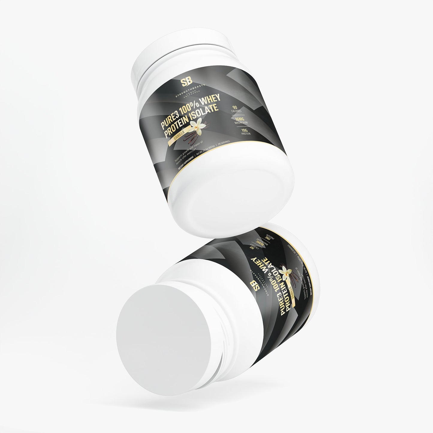 Pure3 100% Whey Protein Isolate (Vanilla) StrengthBeasts
