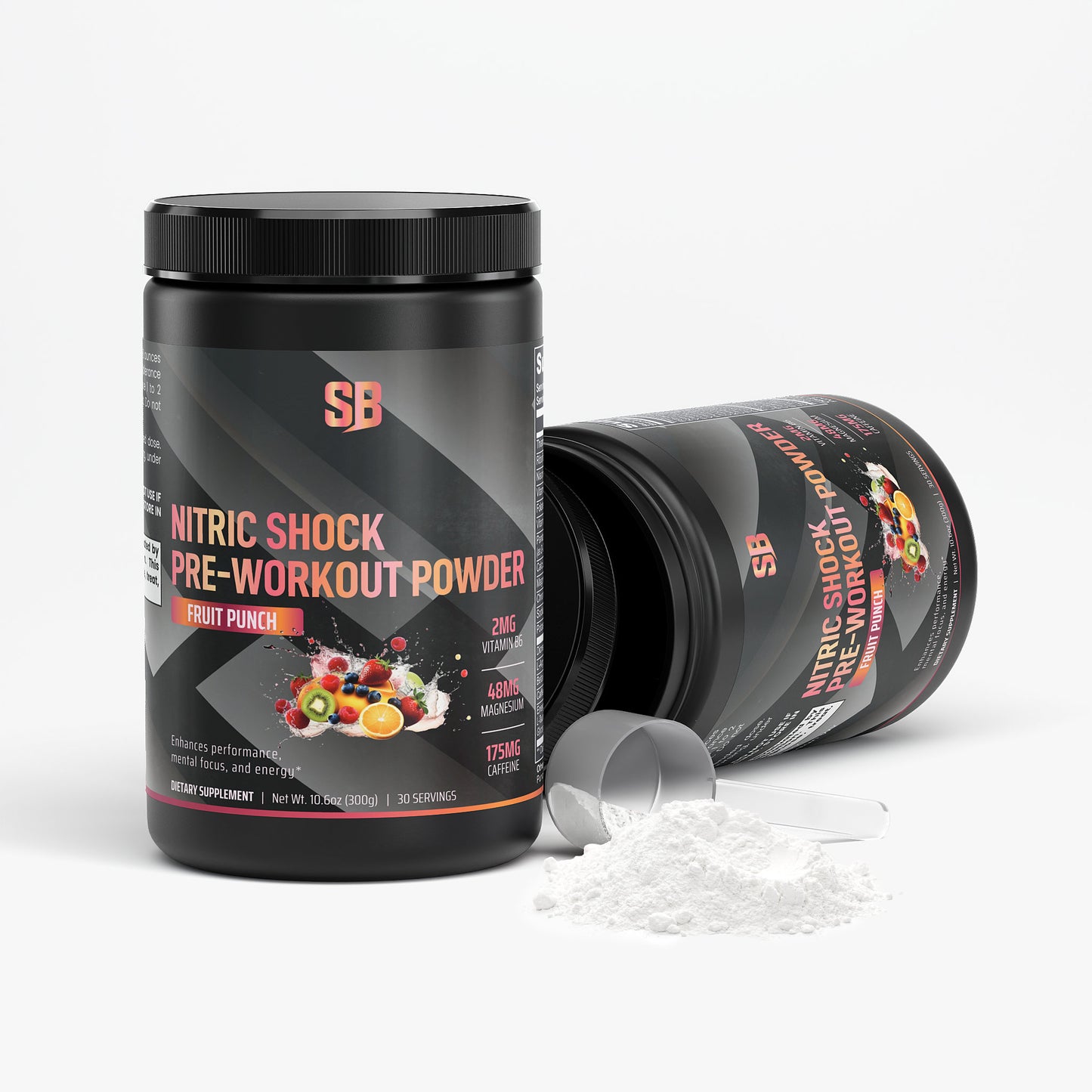 Nitric Shock Pre-Workout Powder (Fruit Punch) StrengthBeasts