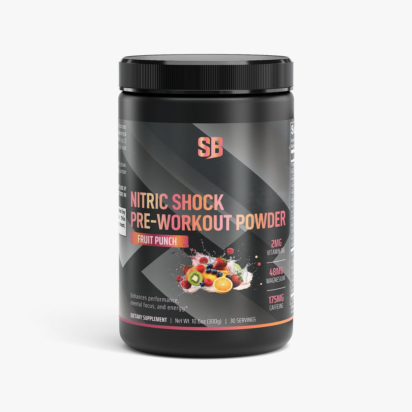 Nitric Shock Pre-Workout Powder (Fruit Punch) StrengthBeasts