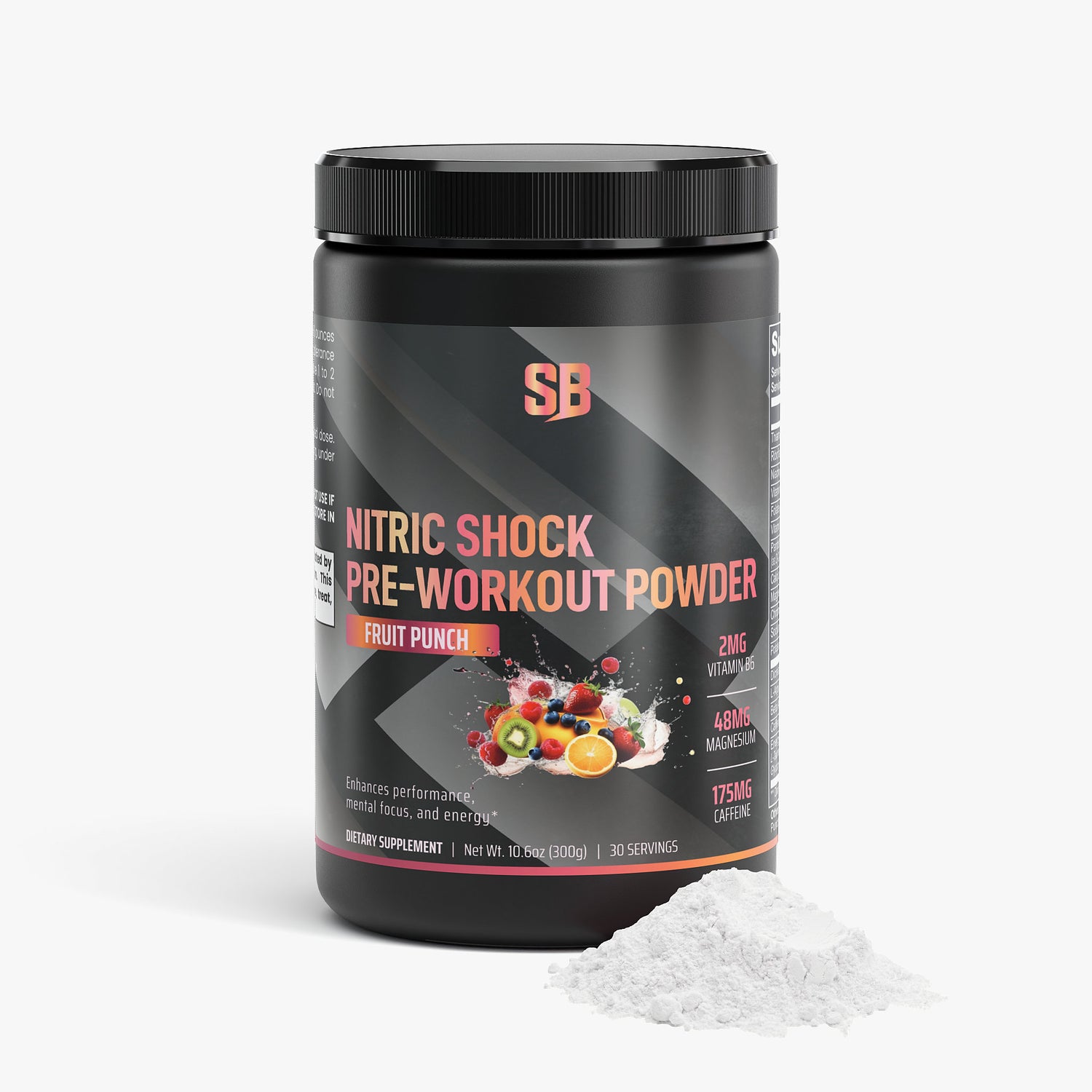 Nitric Shock Pre-Workout Powder (Fruit Punch) StrengthBeasts