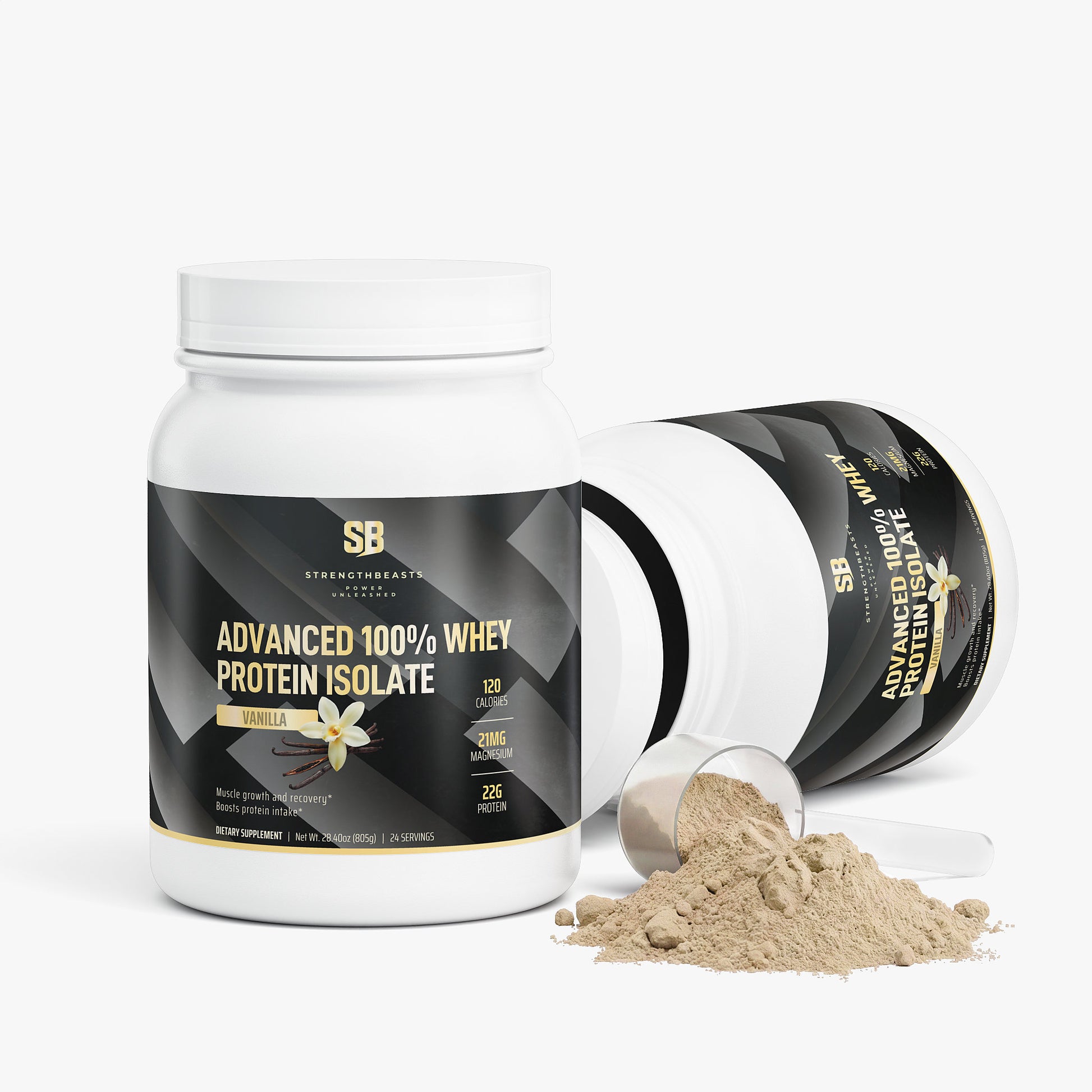 Advanced 100% Whey Protein Isolate (Vanilla) StrengthBeasts