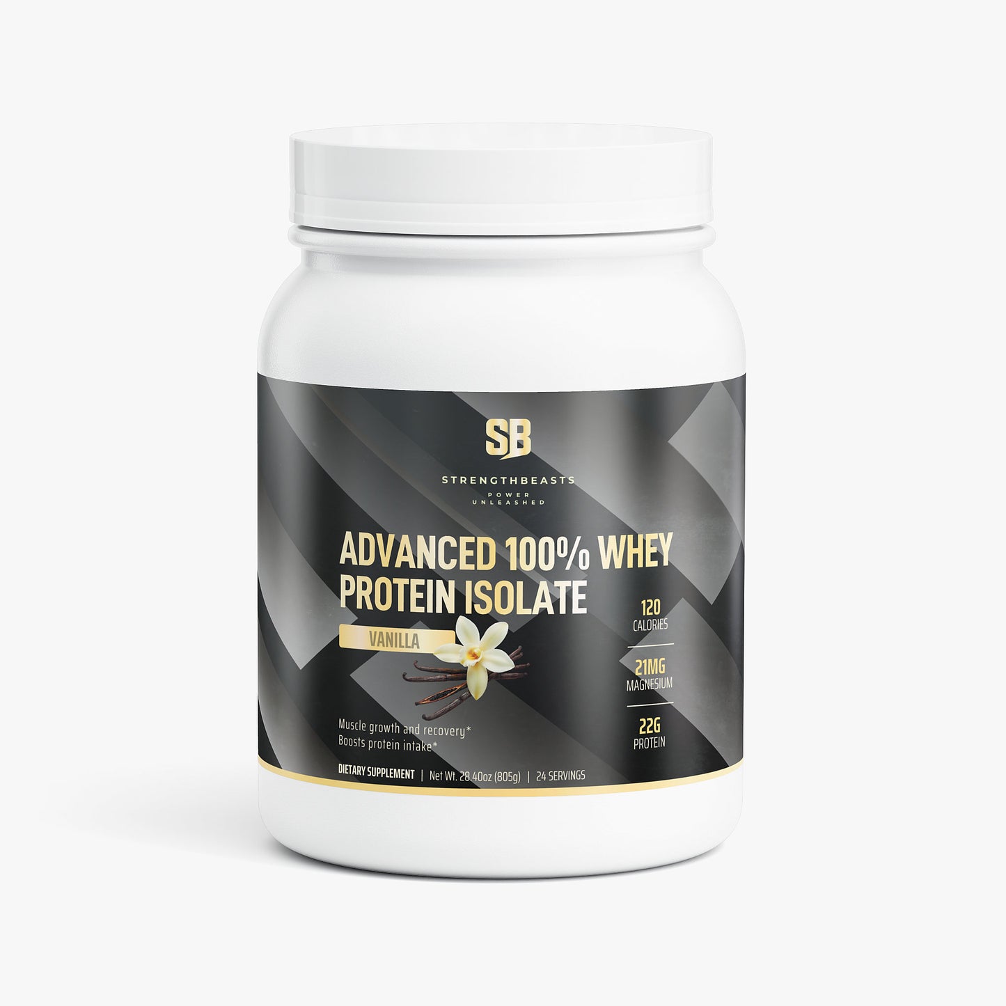 Advanced 100% Whey Protein Isolate (Vanilla) StrengthBeasts