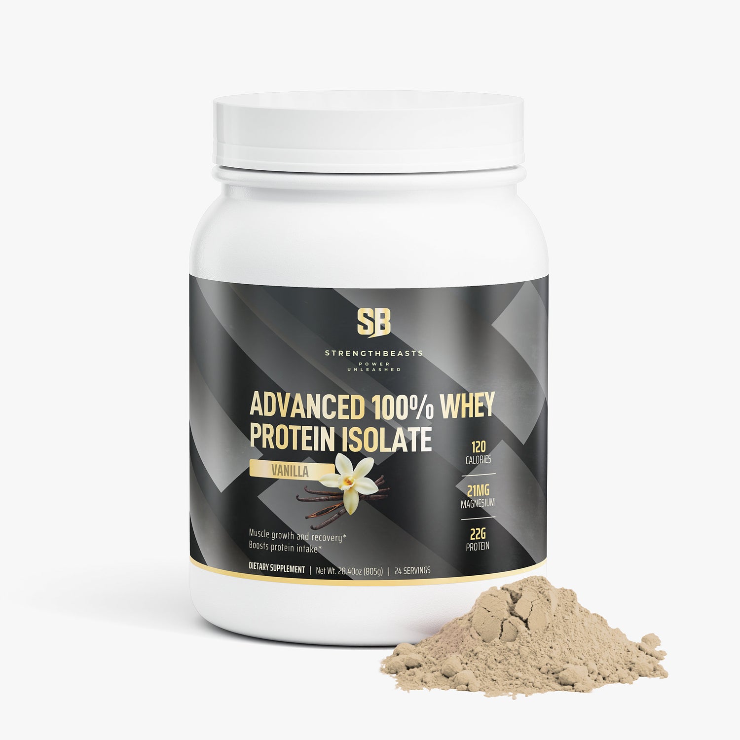 Advanced 100% Whey Protein Isolate (Vanilla) StrengthBeasts