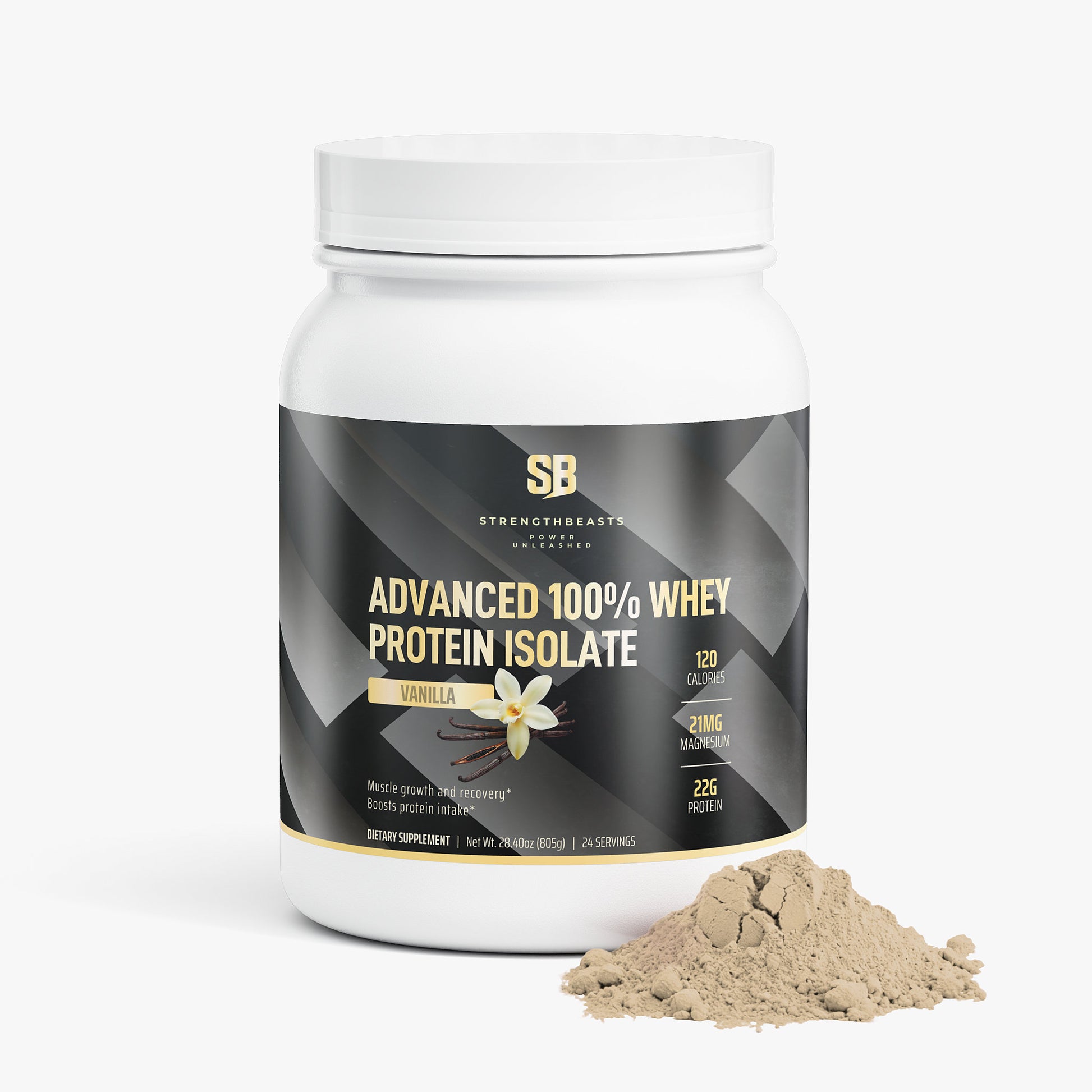 Advanced 100% Whey Protein Isolate (Vanilla) StrengthBeasts