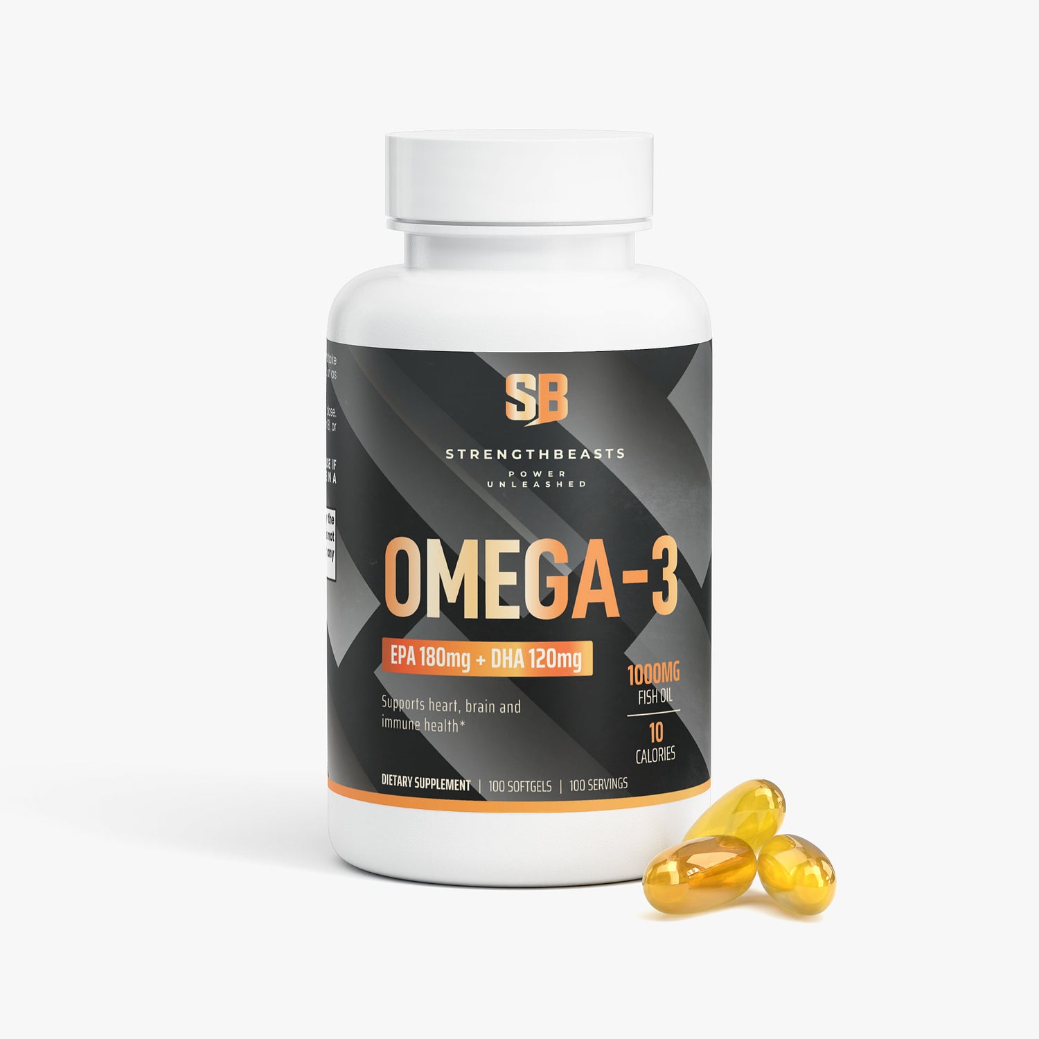 Omega-3 EPA 180mg + DHA 120mg StrengthBeasts