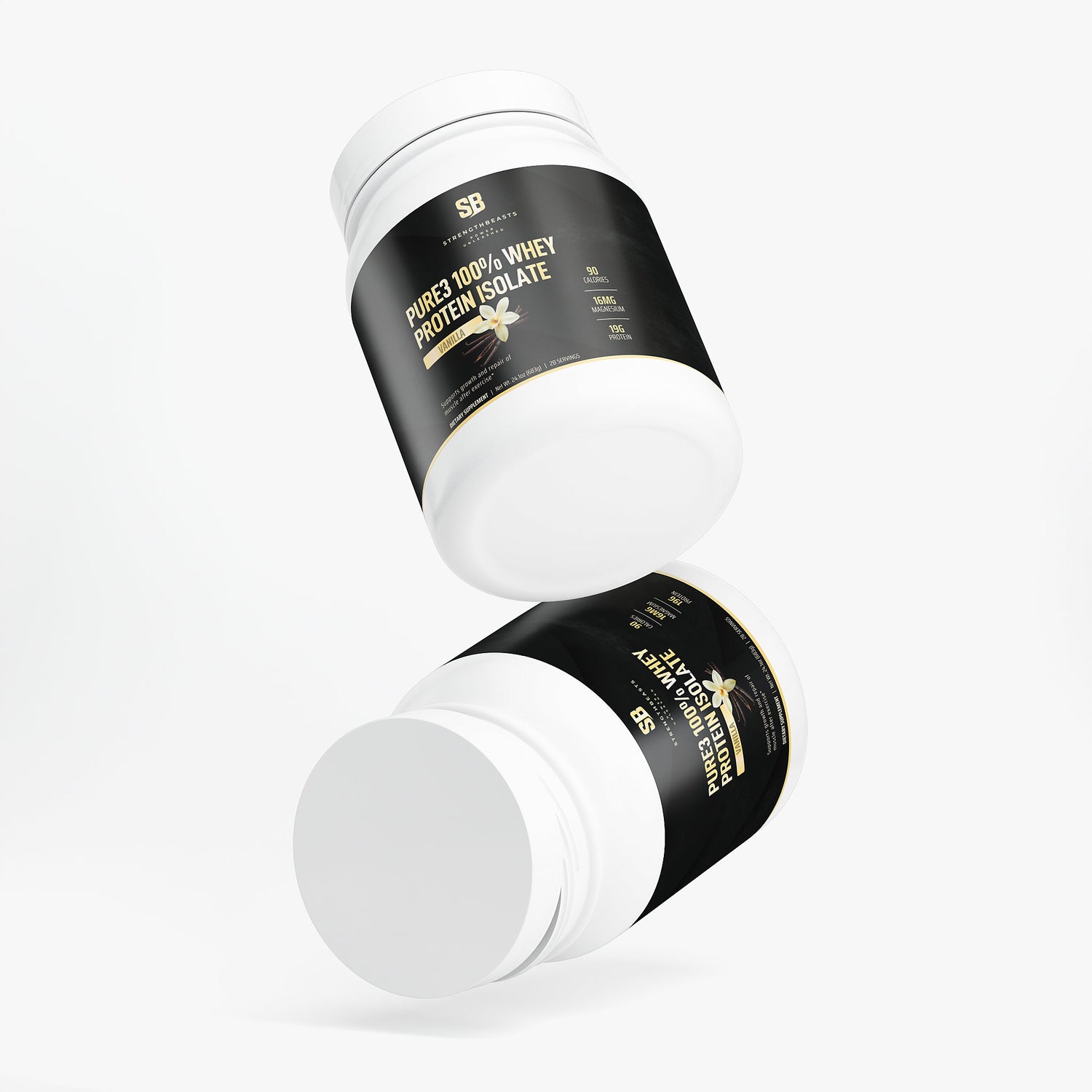 Pure3 100% Whey Protein Isolate (Vanilla) StrengthBeasts