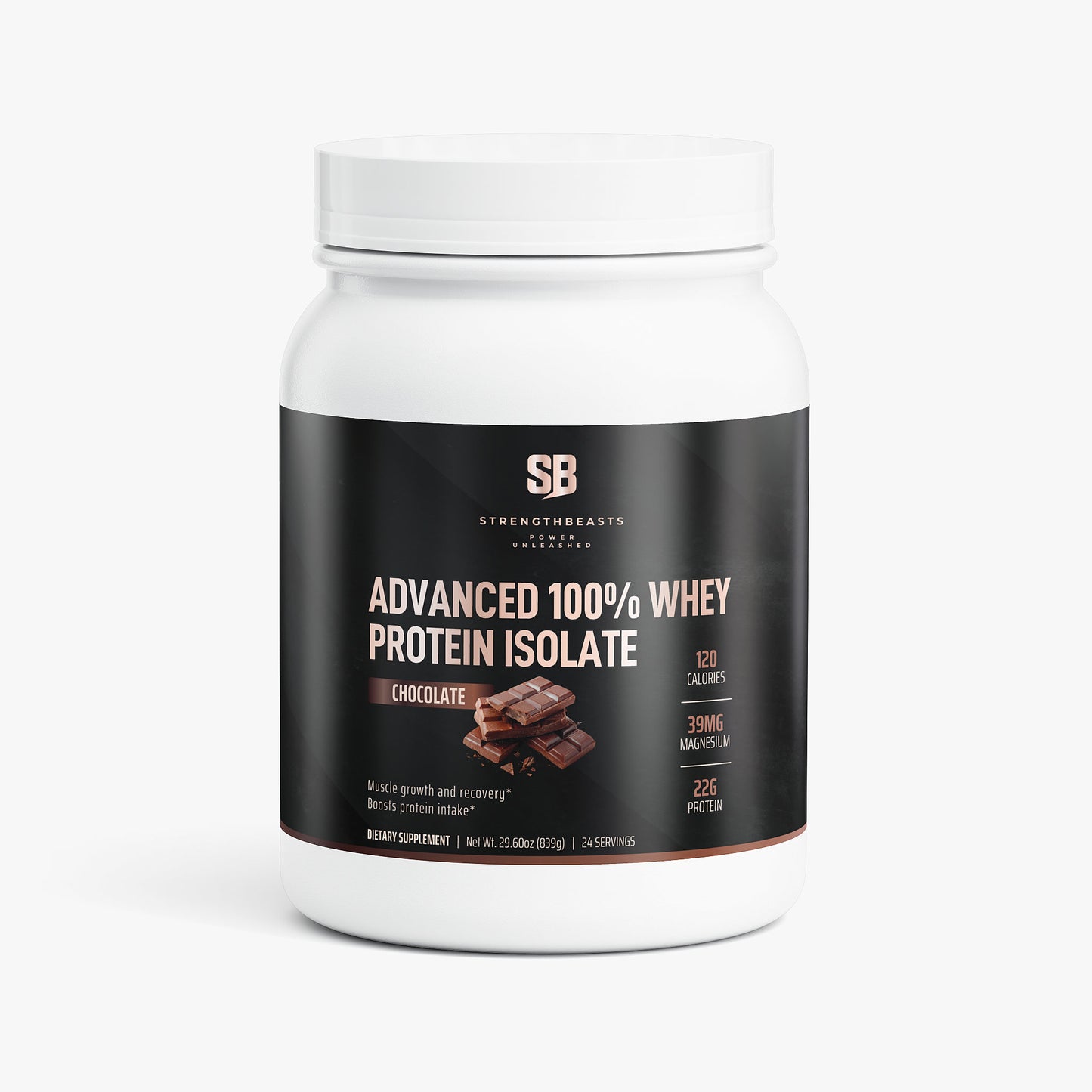 Advanced 100% Whey Protein Isolate (Chocolate) StrengthBeasts