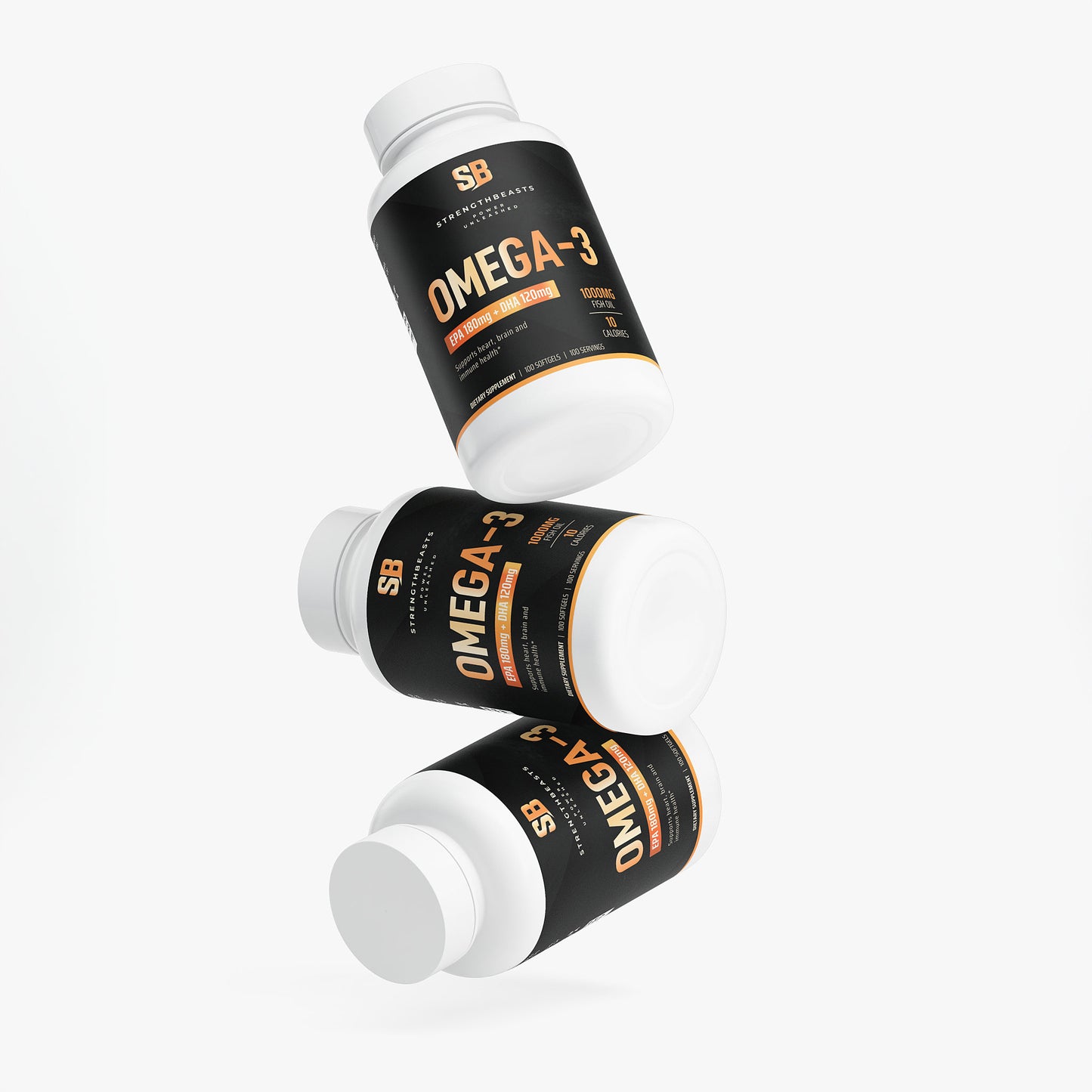 Omega-3 EPA 180mg + DHA 120mg StrengthBeasts