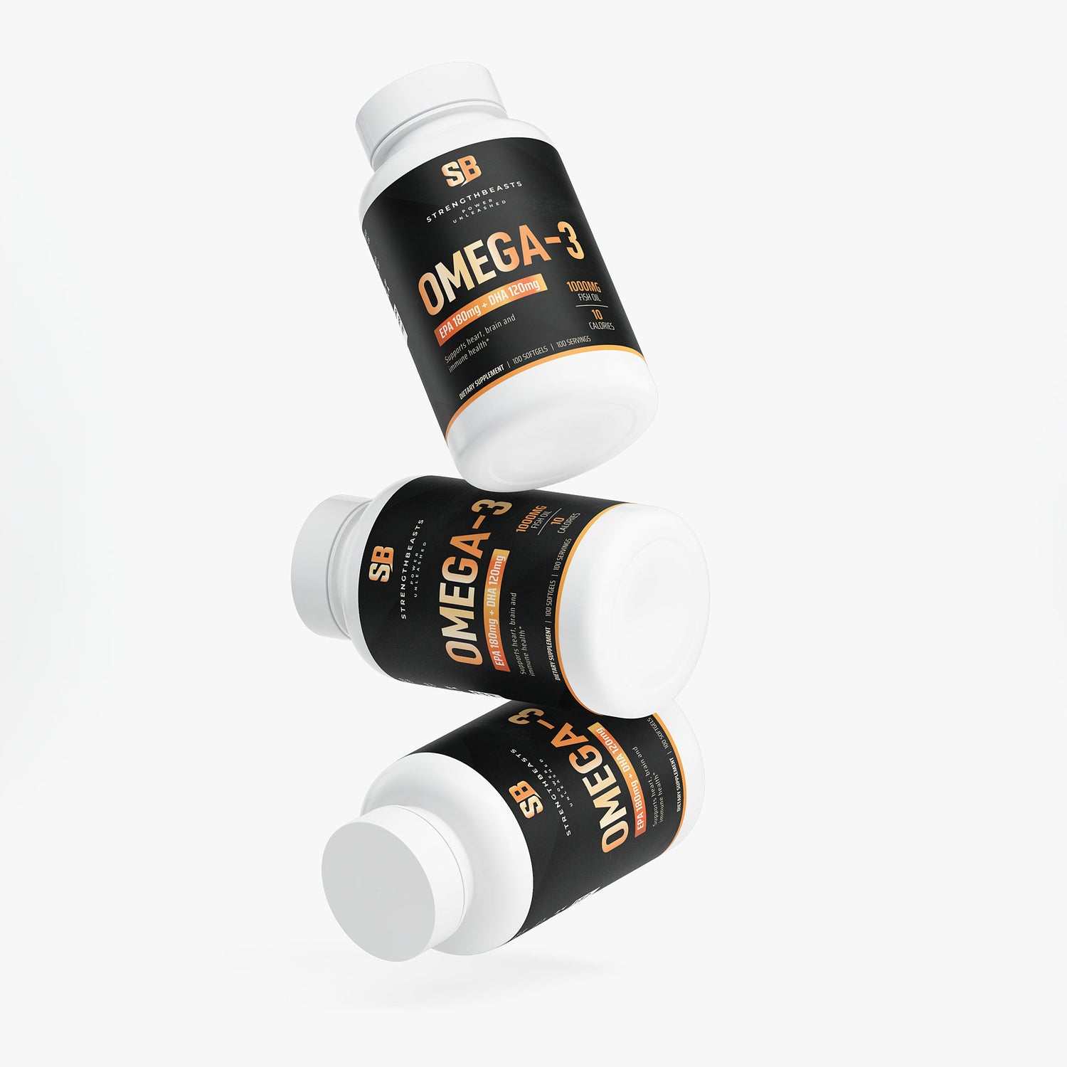 Omega-3 EPA 180mg + DHA 120mg StrengthBeasts