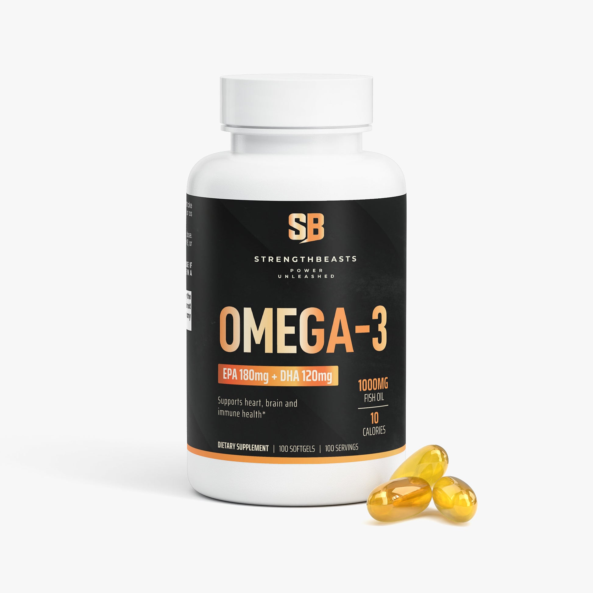 Omega-3 EPA 180mg + DHA 120mg StrengthBeasts