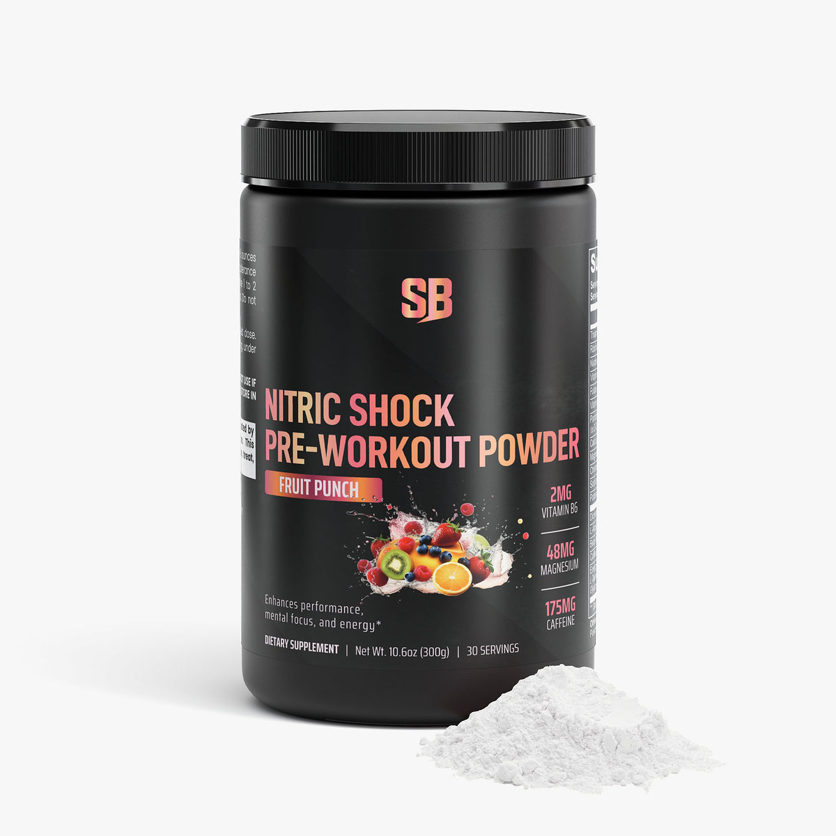 Nitric Shock Pre-Workout Powder (Fruit Punch) StrengthBeasts