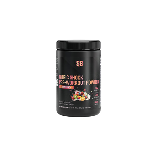 Nitric Shock Pre-Workout Powder (Fruit Punch) StrengthBeasts