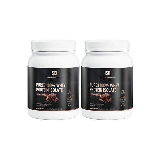 Pure3 100% Whey Protein Isolate (Chocolate) StrengthBeasts