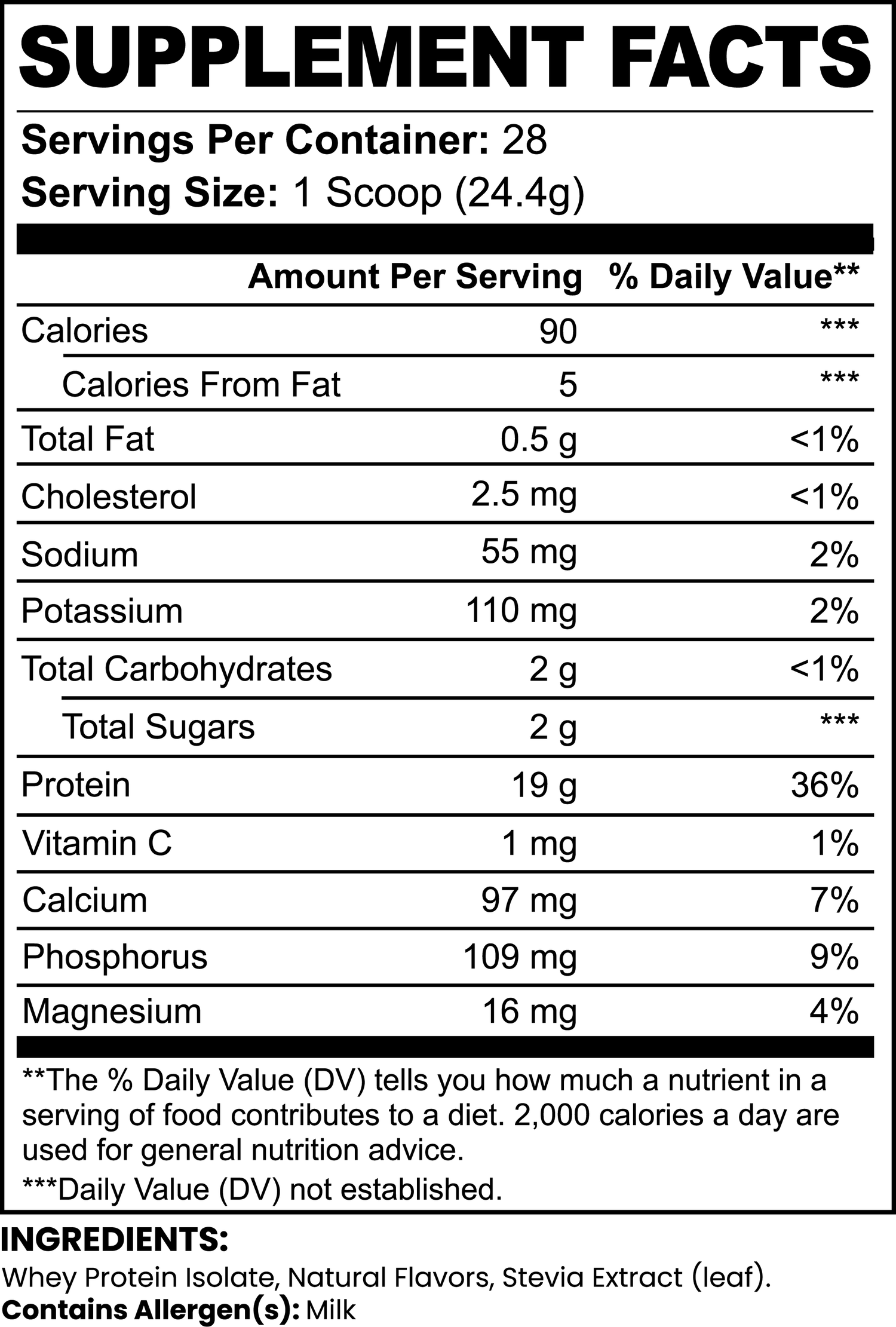 Pure3 100% Whey Protein Isolate (Vanilla) StrengthBeasts