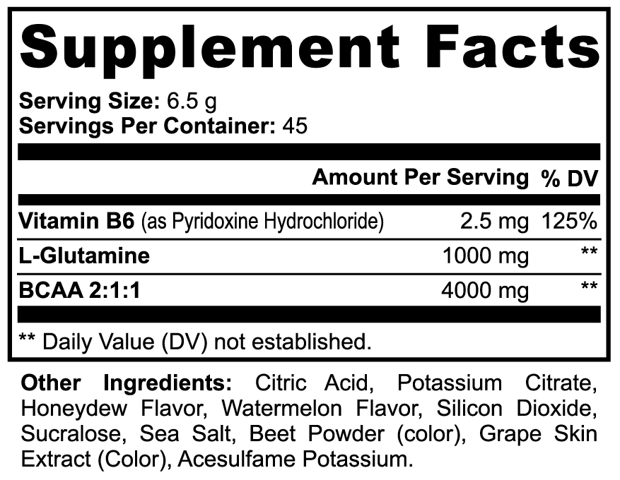 BCAA Post Workout Powder (Honeydew/Watermelon) StrengthBeasts